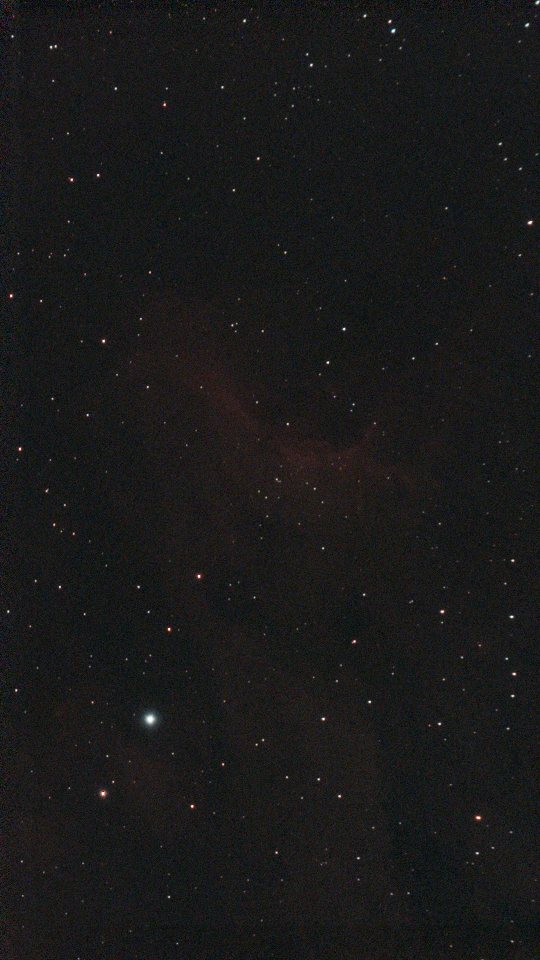 The colour stack after background extraction, colour calibration and a stretch: IC 5070